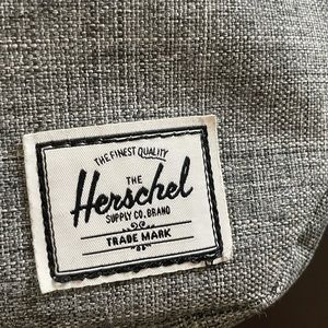 Herschel brand, tweed ADORABLE fanny pack with pretty pink lining!